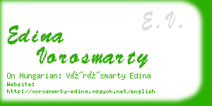 edina vorosmarty business card